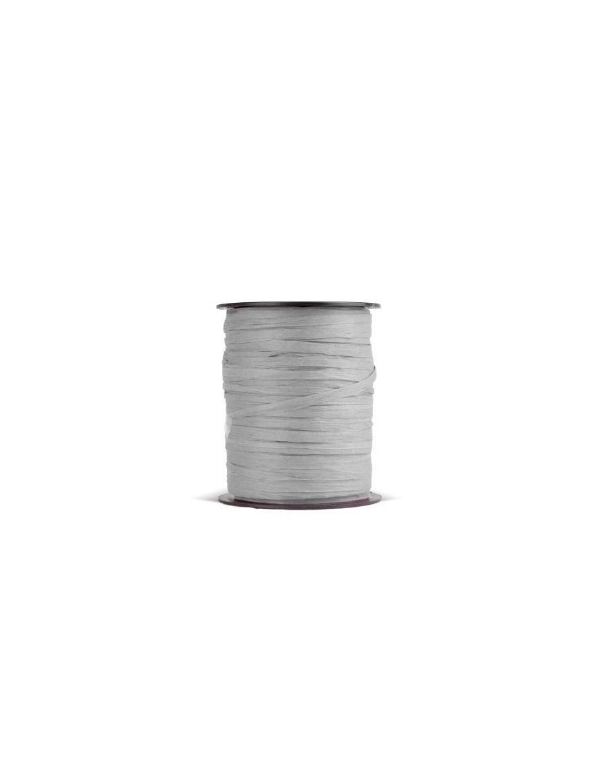 Cinta regalo rafia r.100 m.3,5 mm plata