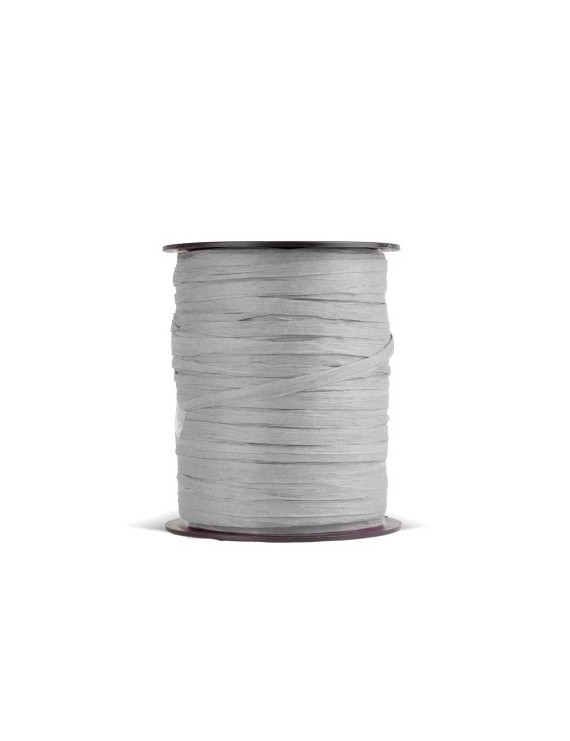 Cinta regalo rafia r.100 m.3,5 mm plata