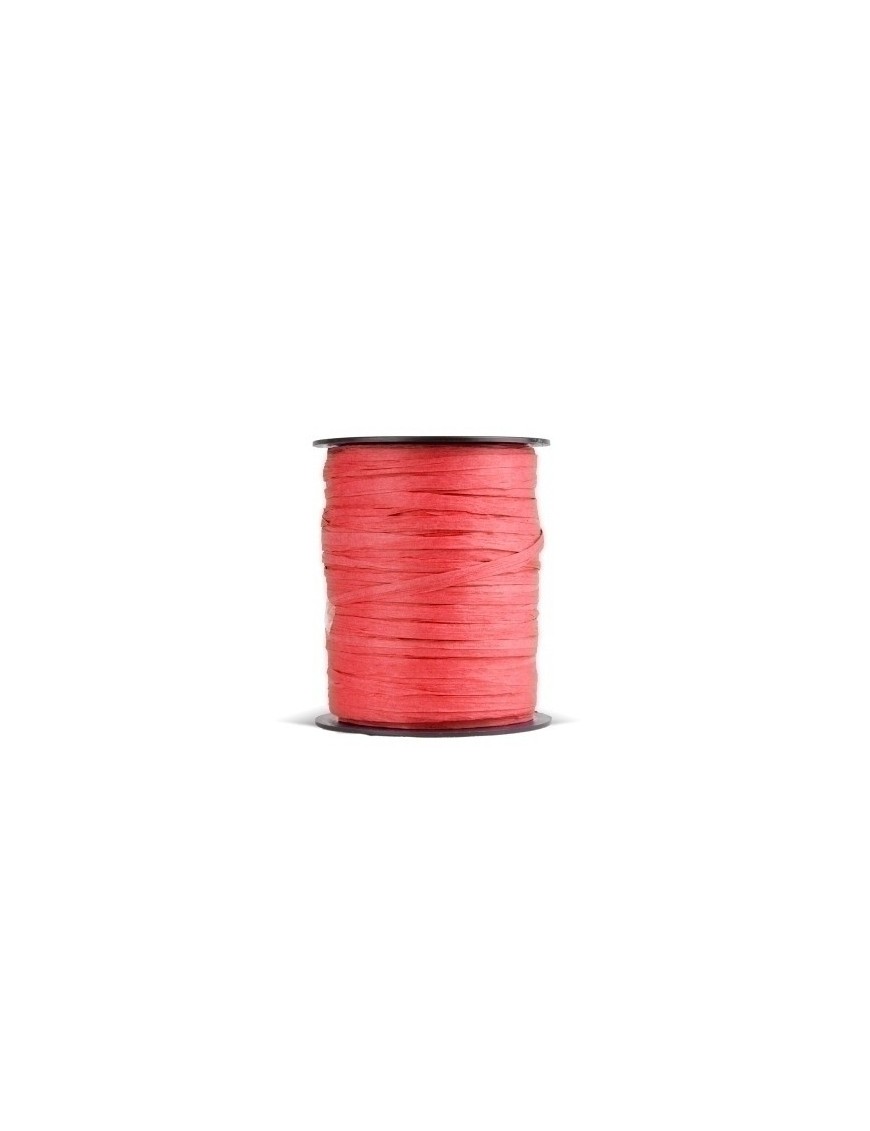 Cinta regalo rafia r.100 m.3,5 mm rojo