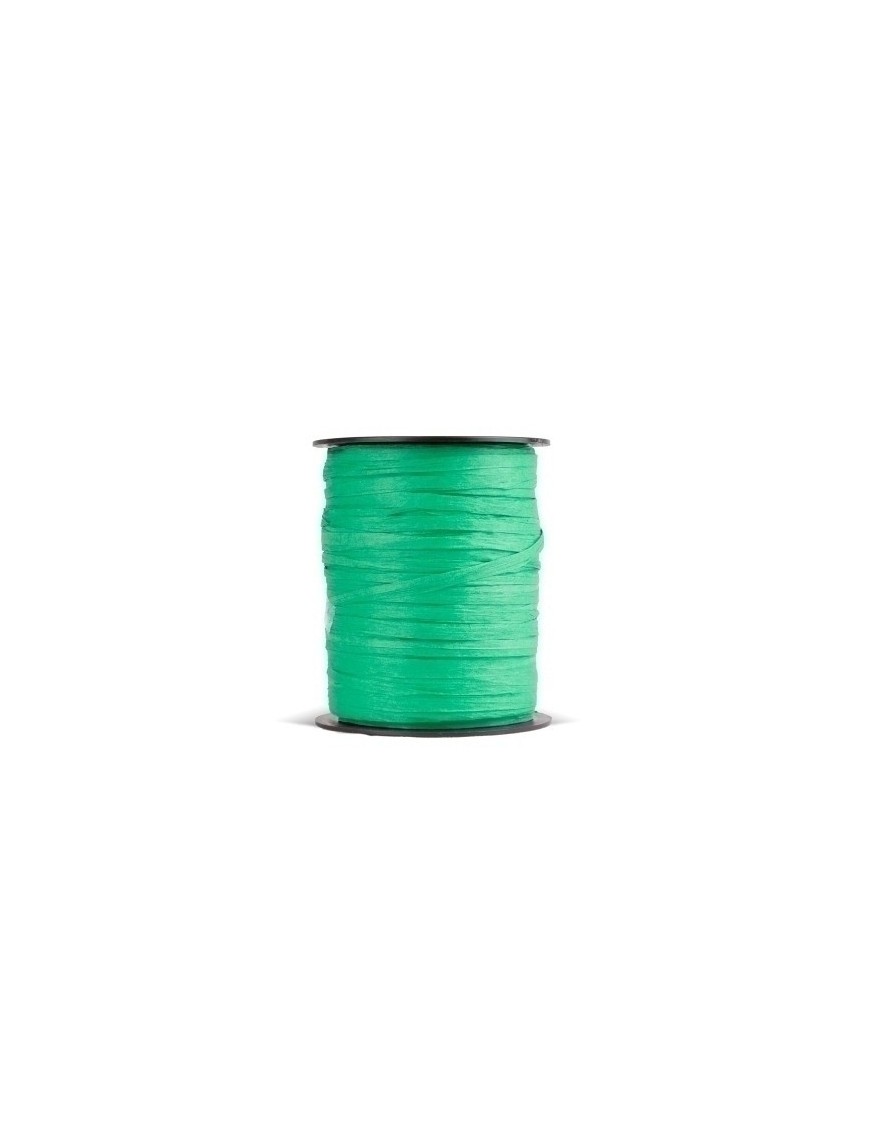 Cinta regalo rafia r.100 m.3,5 mm verde