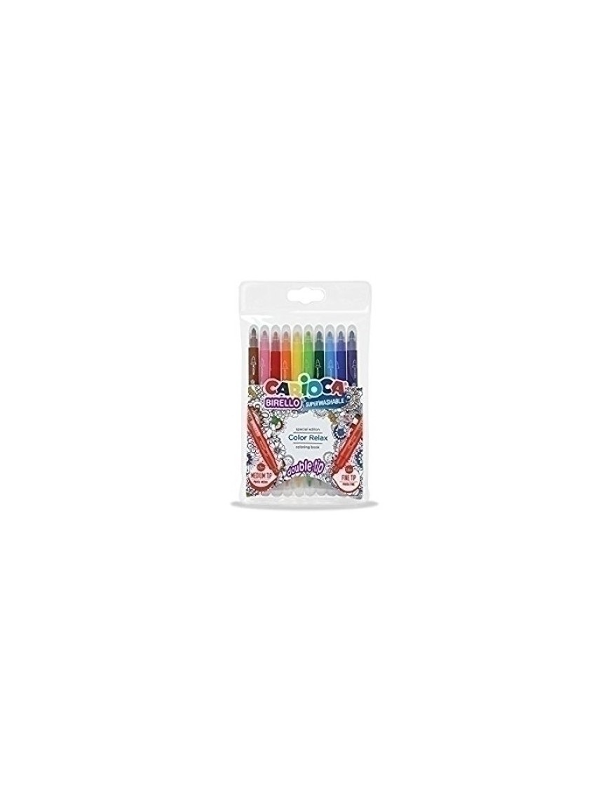 Rotulador carioca birello doble bolsa 10