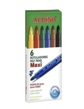 Rotulador alpino maxi estuche  6