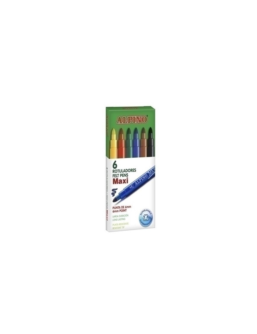 Rotulador alpino maxi estuche  6