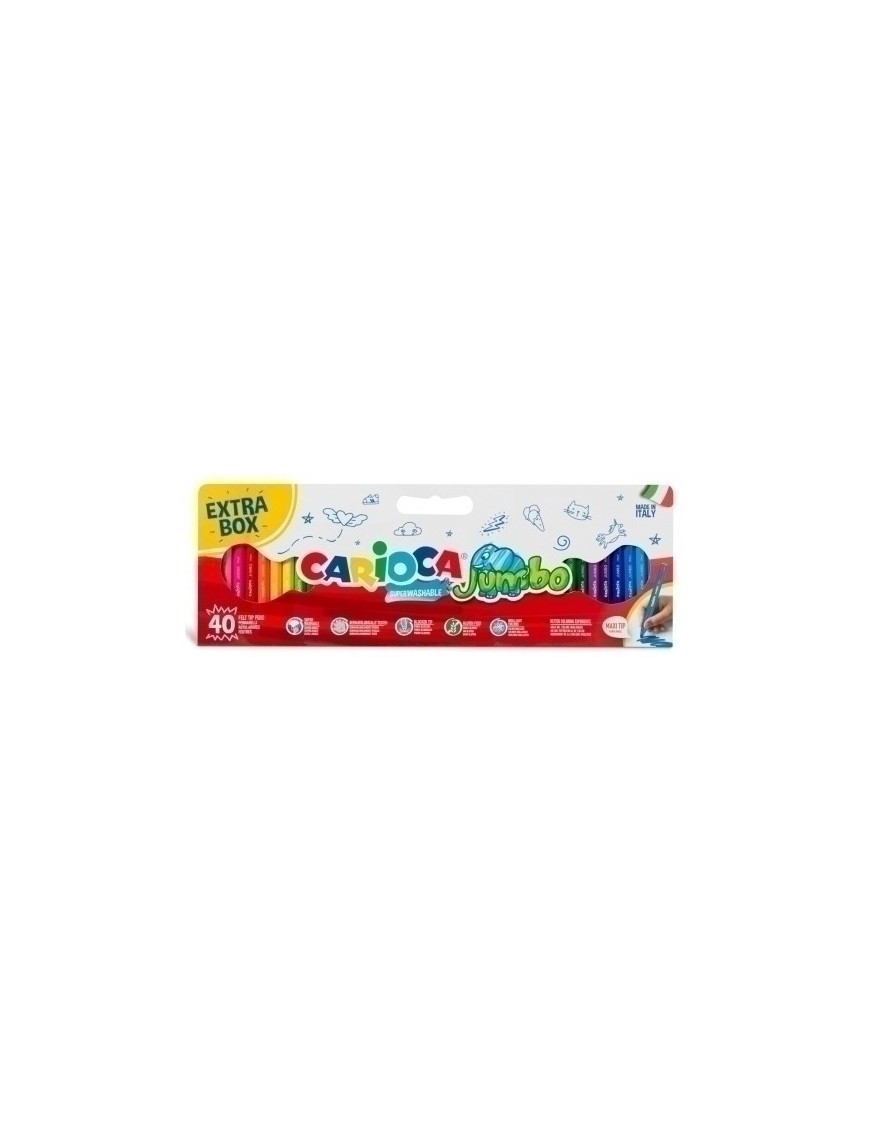 Rotulador carioca jumbo caja de 40