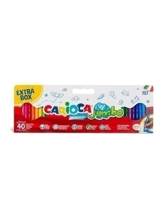 Rotulador carioca jumbo caja de 40