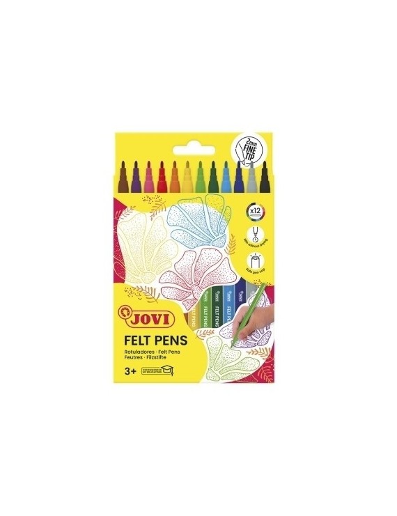 Rotulador jovi  estuche 12
