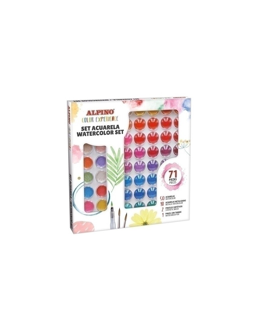 Acuarelas color experience set de 71