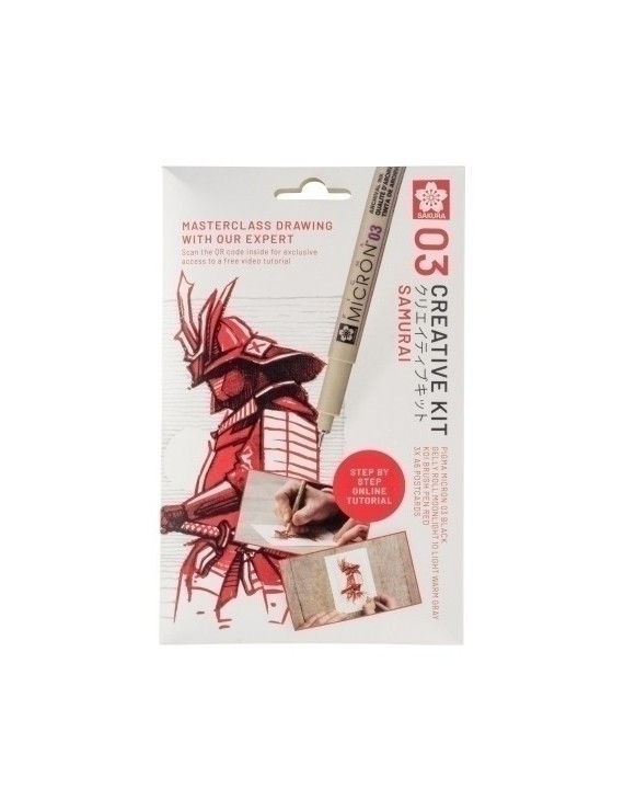 Set creativo sakura art kit samurai