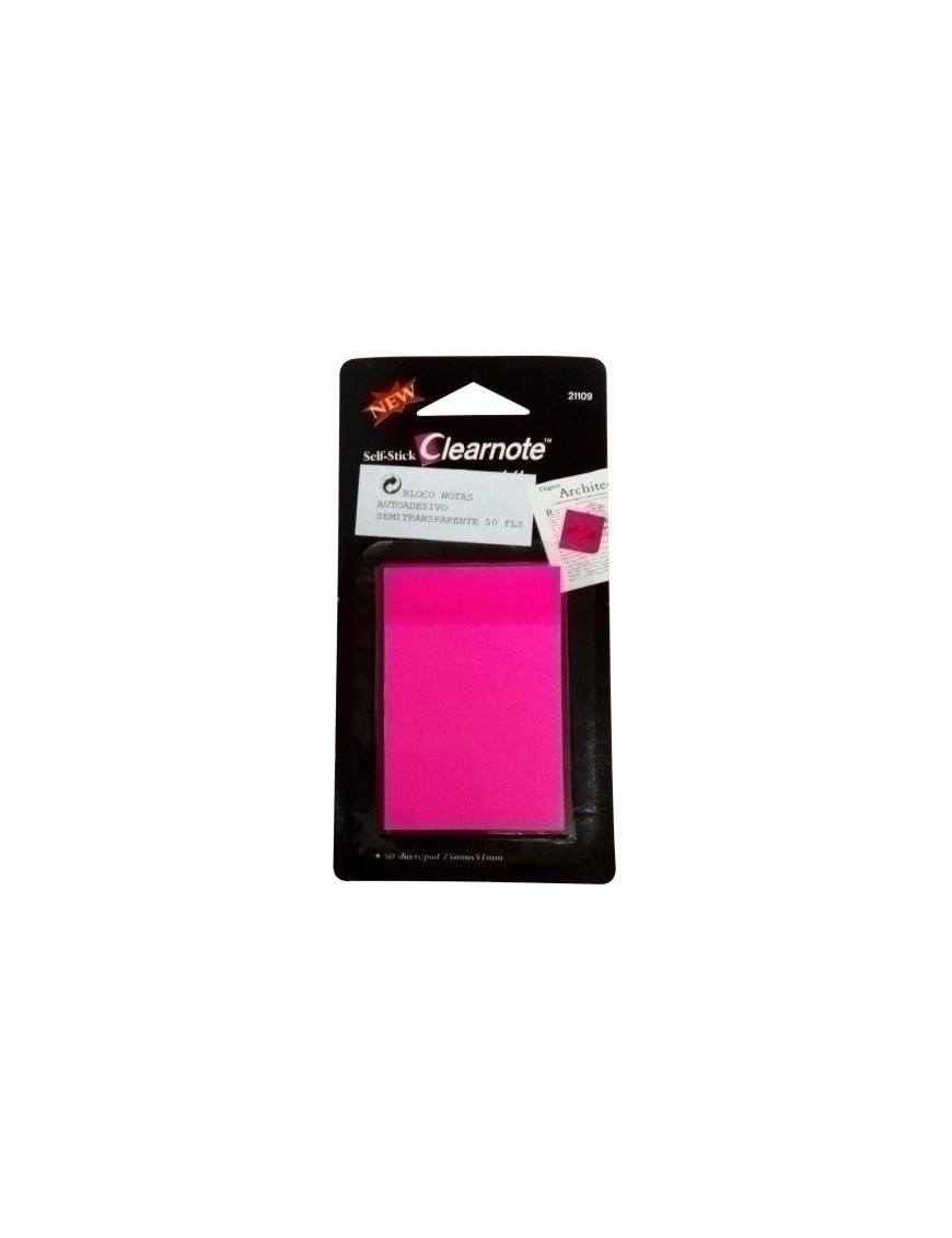 Taco notas adh. neon 75x51rosa 50hojas b