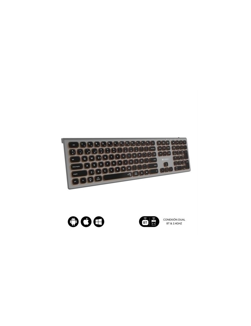 Teclado subblim master bt rgb gris/ng