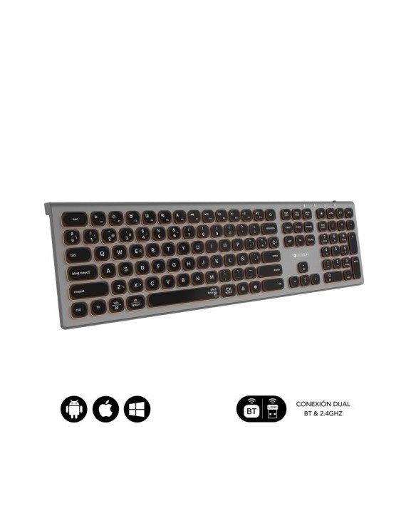 Teclado subblim master bt rgb gris/ng