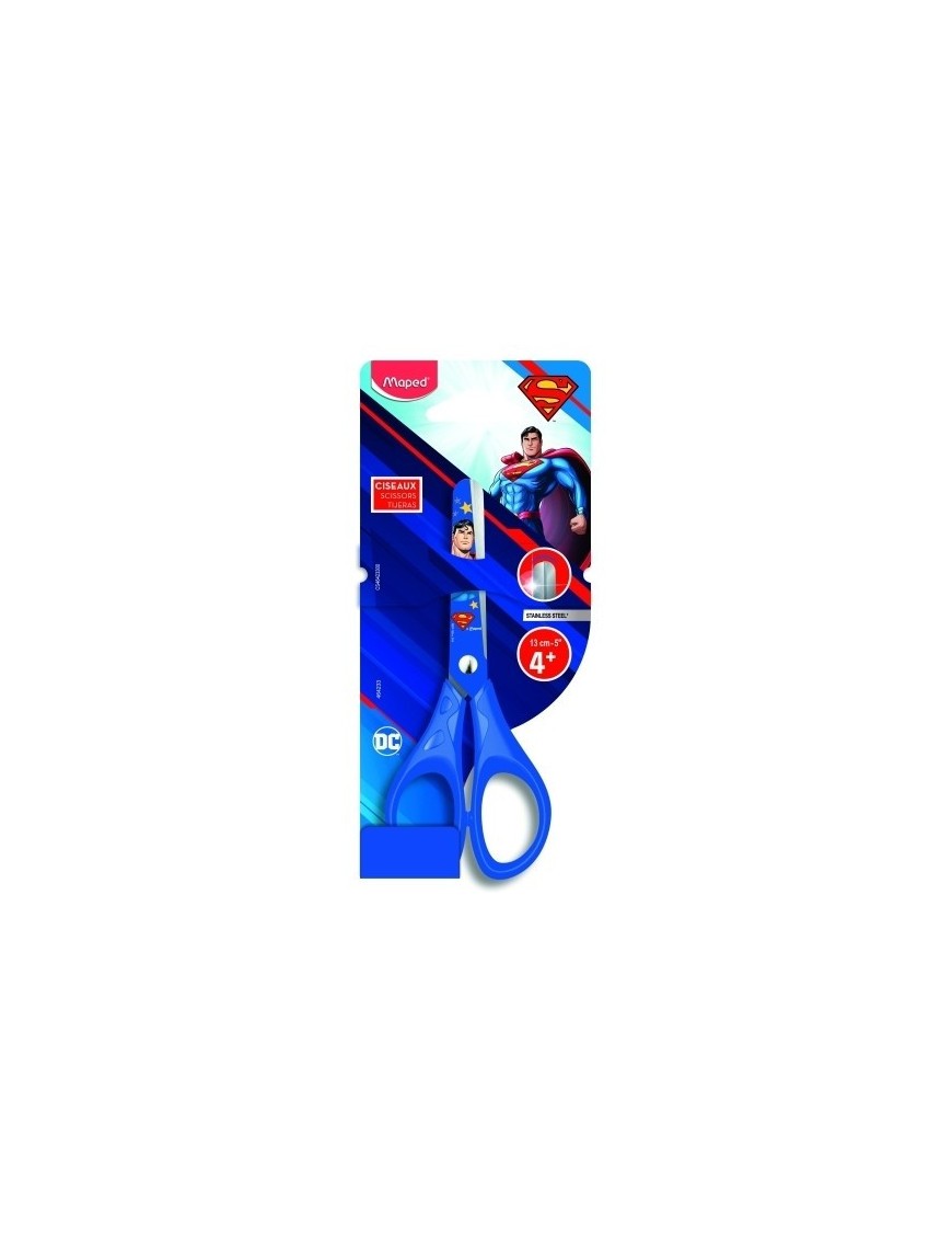 Tijeras maped superman 13 cm. b/1
