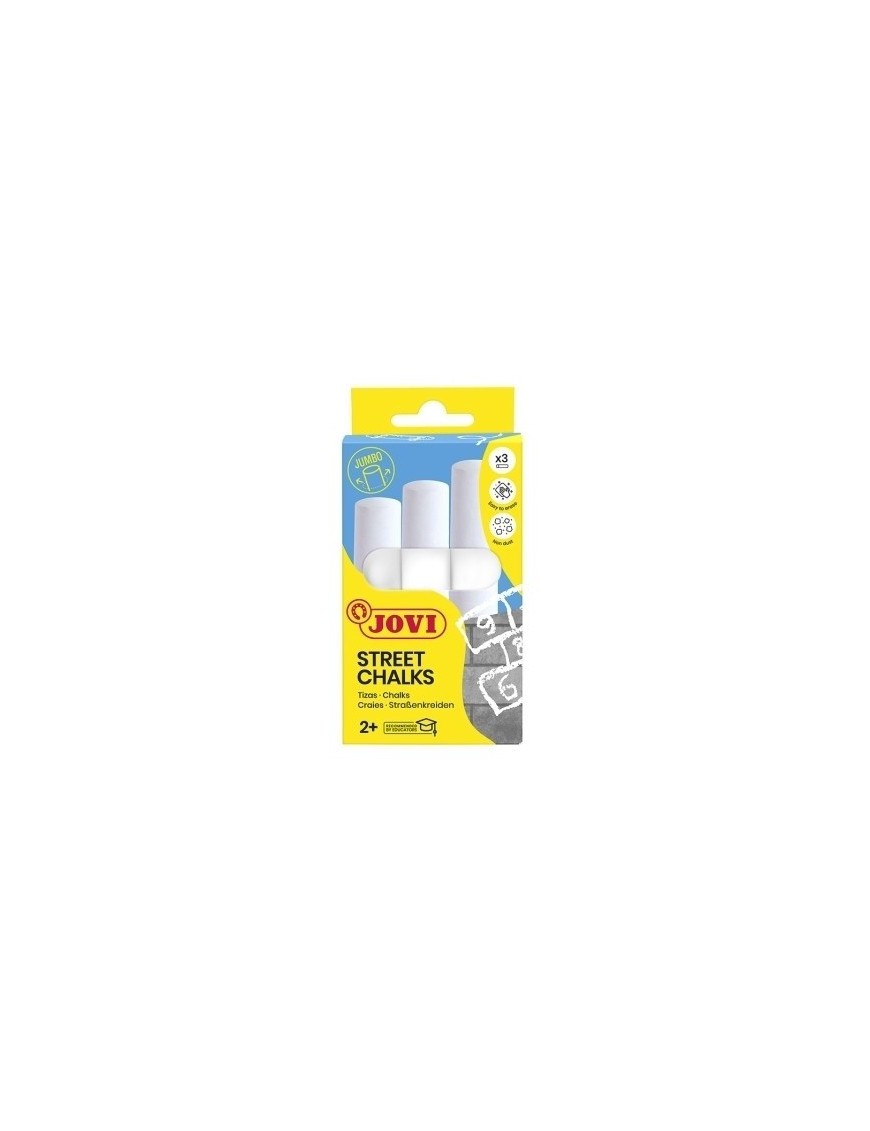 Tizas blancas jovi maxi estuche de 3
