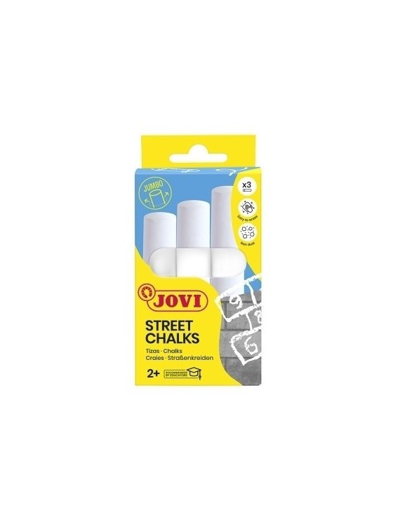 Tizas blancas jovi maxi estuche de 3