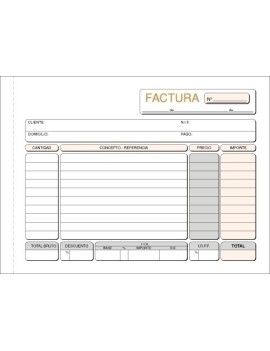 TALONARIO FACTURAS 4º...