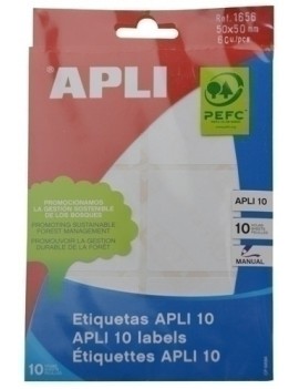 ETIQUETAS BOLSA APLI 01656...