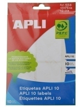 ETIQUETAS BOLSA APLI 01655...