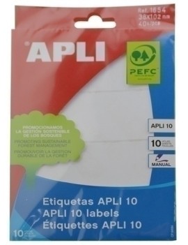 ETIQUETAS BOLSA APLI 01654...