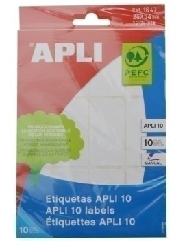 ETIQUETAS BOLSA APLI 01647...