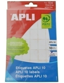 ETIQUETAS BOLSA APLI 01639...