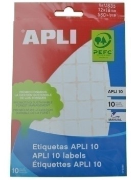 ETIQUETAS BOLSA APLI 01635...