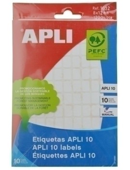 ETIQUETAS BOLSA APLI 01632...