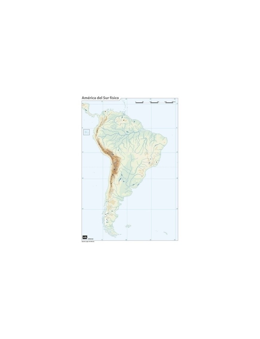 Mapa Mudo Edgcolor Polit America Sur Mapas Mudos Envio Gratis