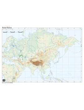 MAPA MUDO COLOR FISICO