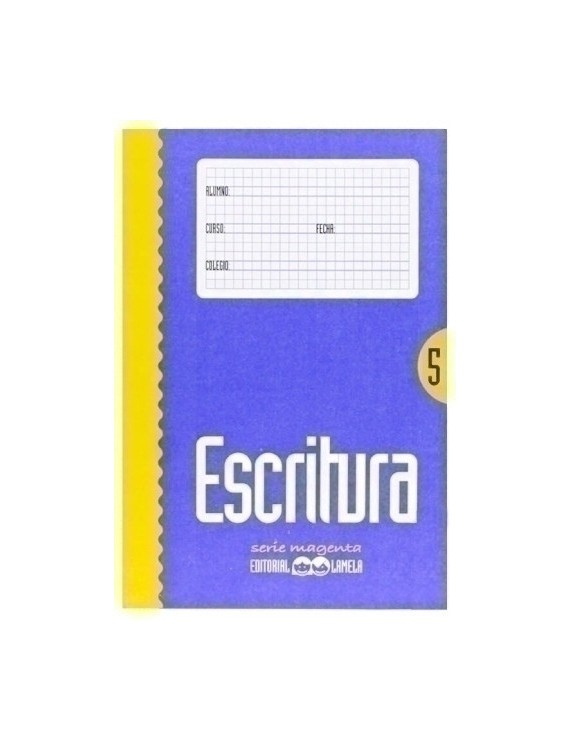 CUADERNO LAMELA ESCRITURA Magenta