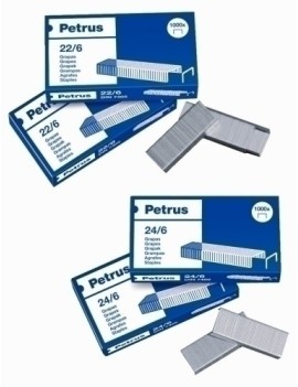 GRAPAS PETRUS 22/6-24/6 GALVANIZADAS caja de Grapas galvanizadas Envio  Gratis