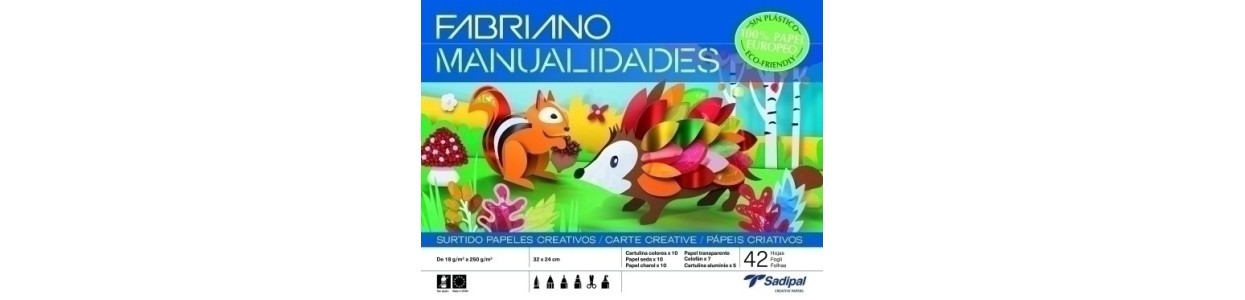 Blocs de manualidades, Cartulina y papel de manualidades, Material escolar y didáctico