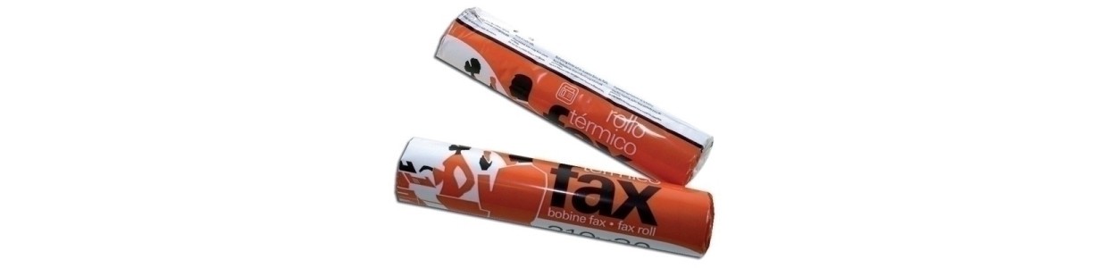 Papel rollo térmico para fax al mejor precio garantizado y Envio Gatis en 24h.